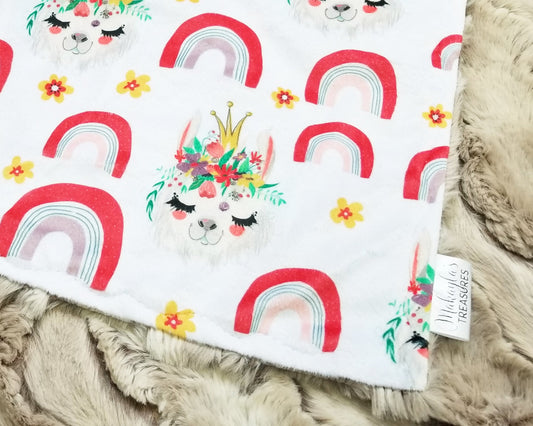 RTS Llama Queen, Sandshell Wild Rabbit - Security Blanket