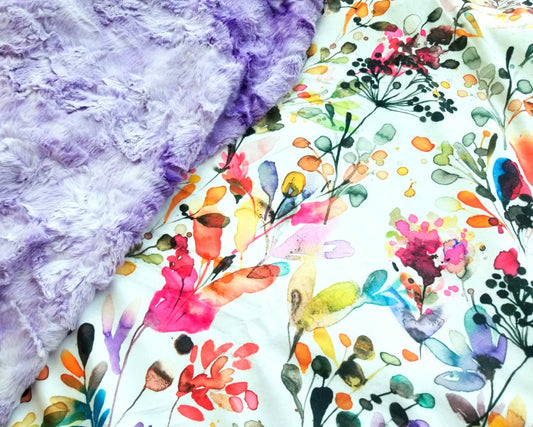 Wildflowers Watercolor, Bellflower Galaxy