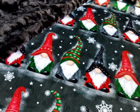 RTS Winter Gnomes on Black, Black Marble - Security