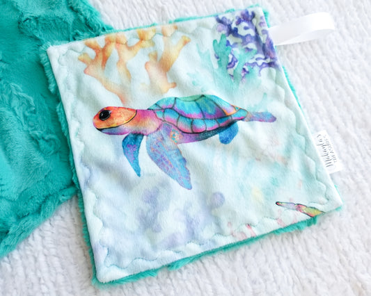 RTS Rainbow Sea Turtle Pacifier Lovey