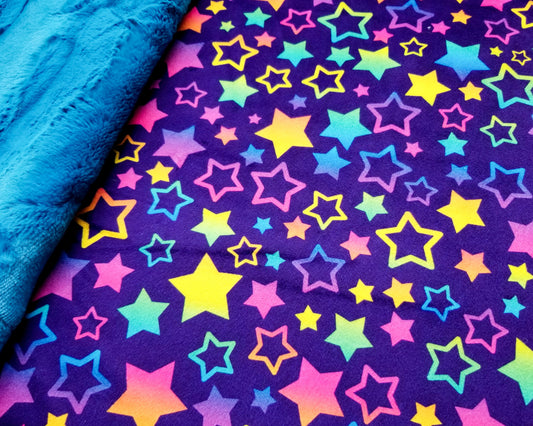 RTS Neon Star, Peacock Hide 19x28"