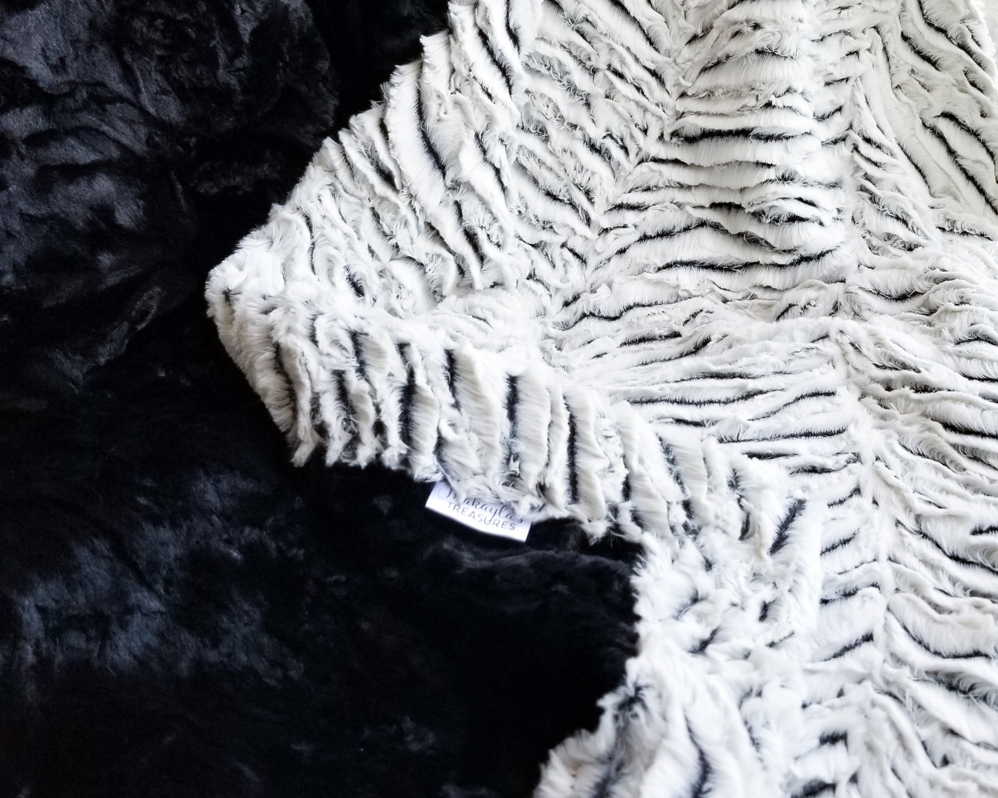 Snow Zebra & Black Marble Double Luxe