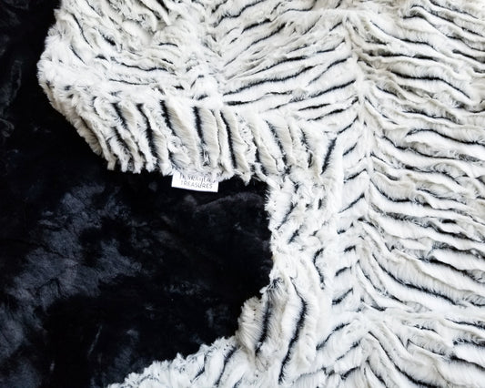 Snow Zebra & Black Marble Double Luxe