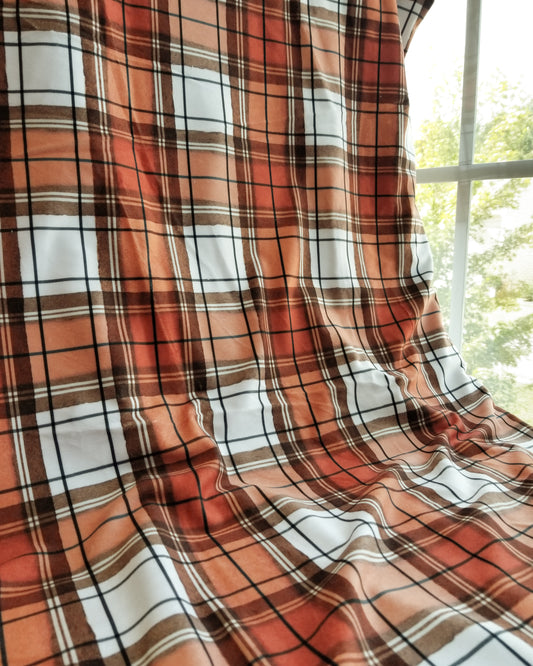 Autumn Plaid, Beige Hide