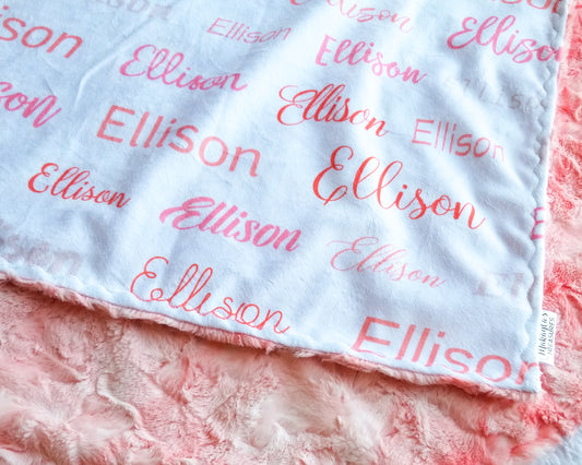 Name Blanket, Coral Blossom Galaxy