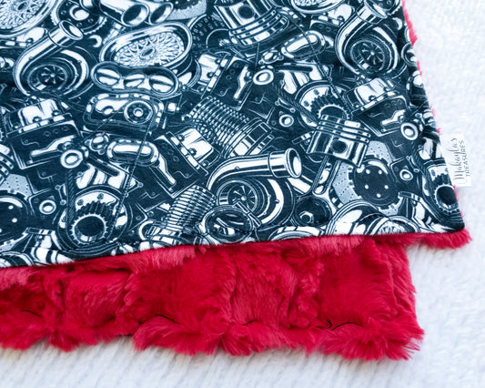 RTS Car Parts, Red Glacier - 19x28"