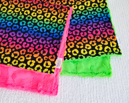 RTS Black Rainbow Leopard, UFO Hide - 19x28"