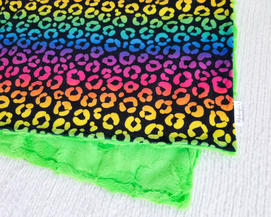 RTS Black Rainbow Leopard, UFO Hide - 19x28"