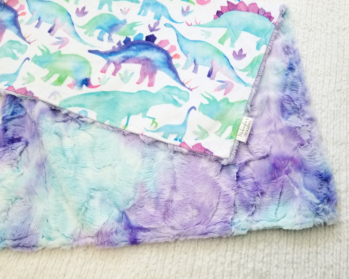 Purple Dinosaurs Watercolor, Mermaid Sorbet