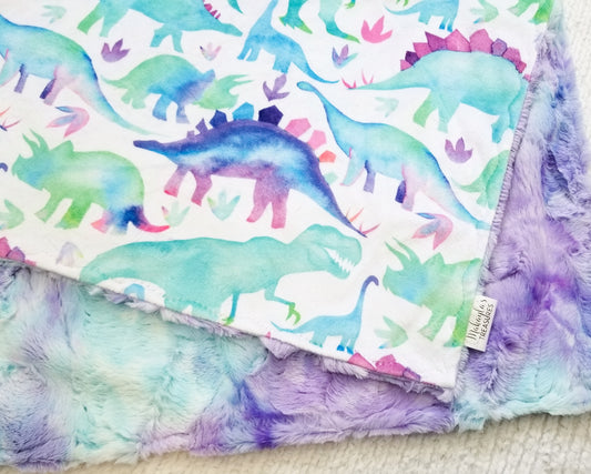 Purple Dinosaurs Watercolor, Mermaid Sorbet