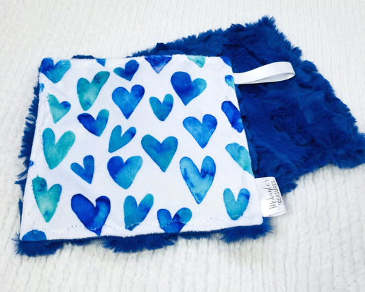 RTS Blue Hearts Pacifier Lovey