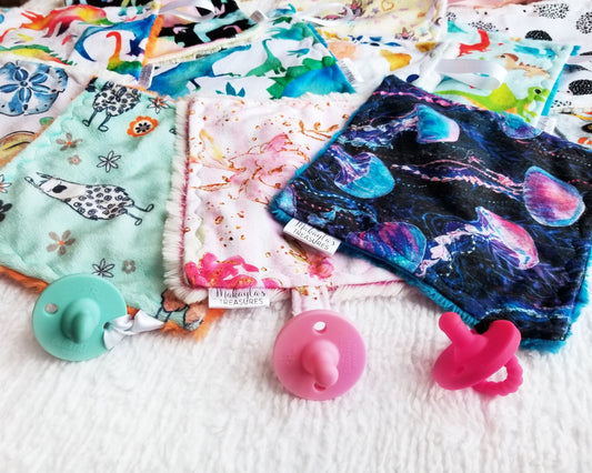 Mystery Print Pacifier Lovey