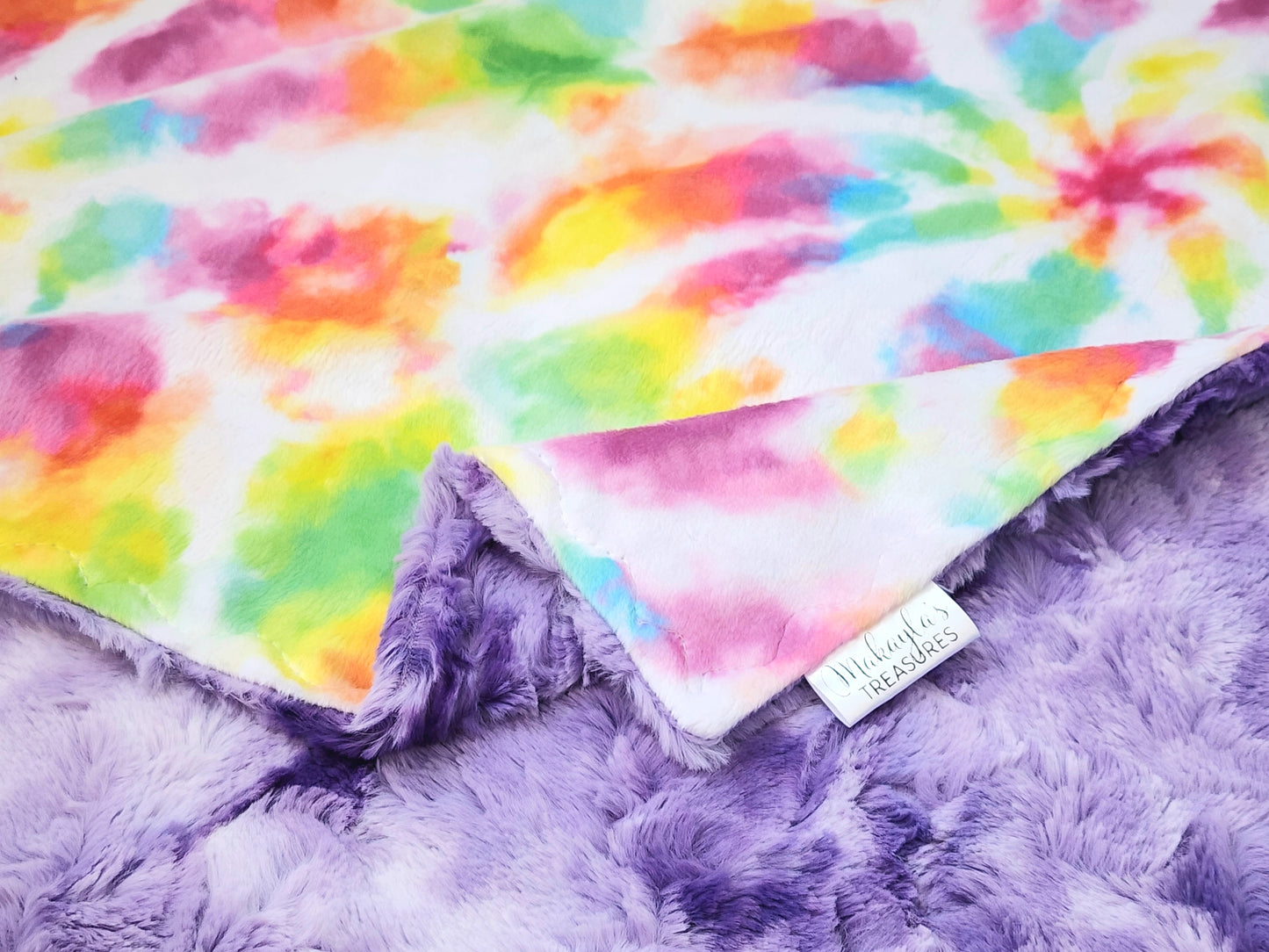 RTS Rainbow Tie-Dye, Bellflower Galaxy - 30x35"