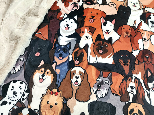 Dog Friends, Multiple Backing Options