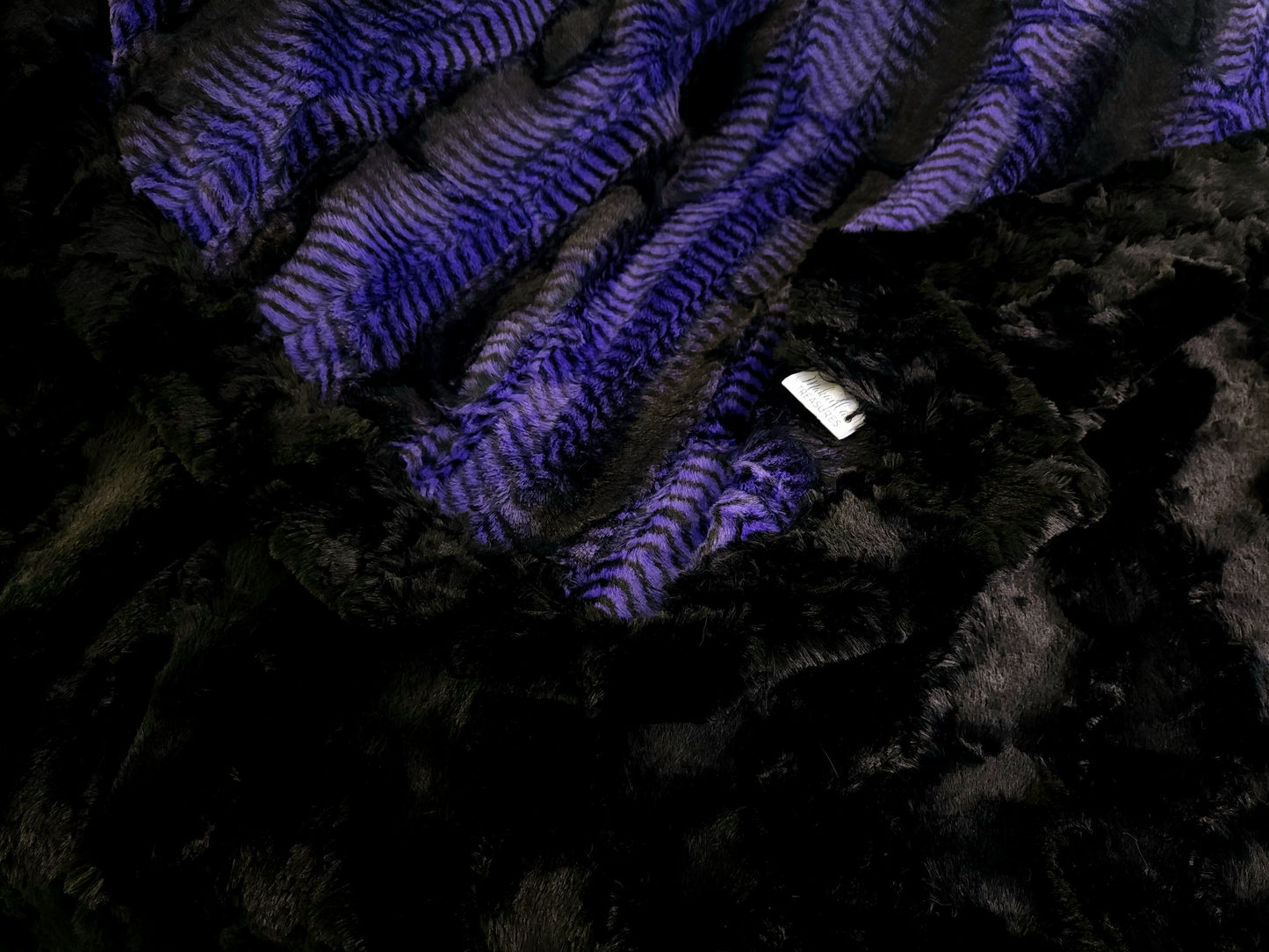 RTS Purple Mamba & Black Glacier Double Luxe - 55x78"