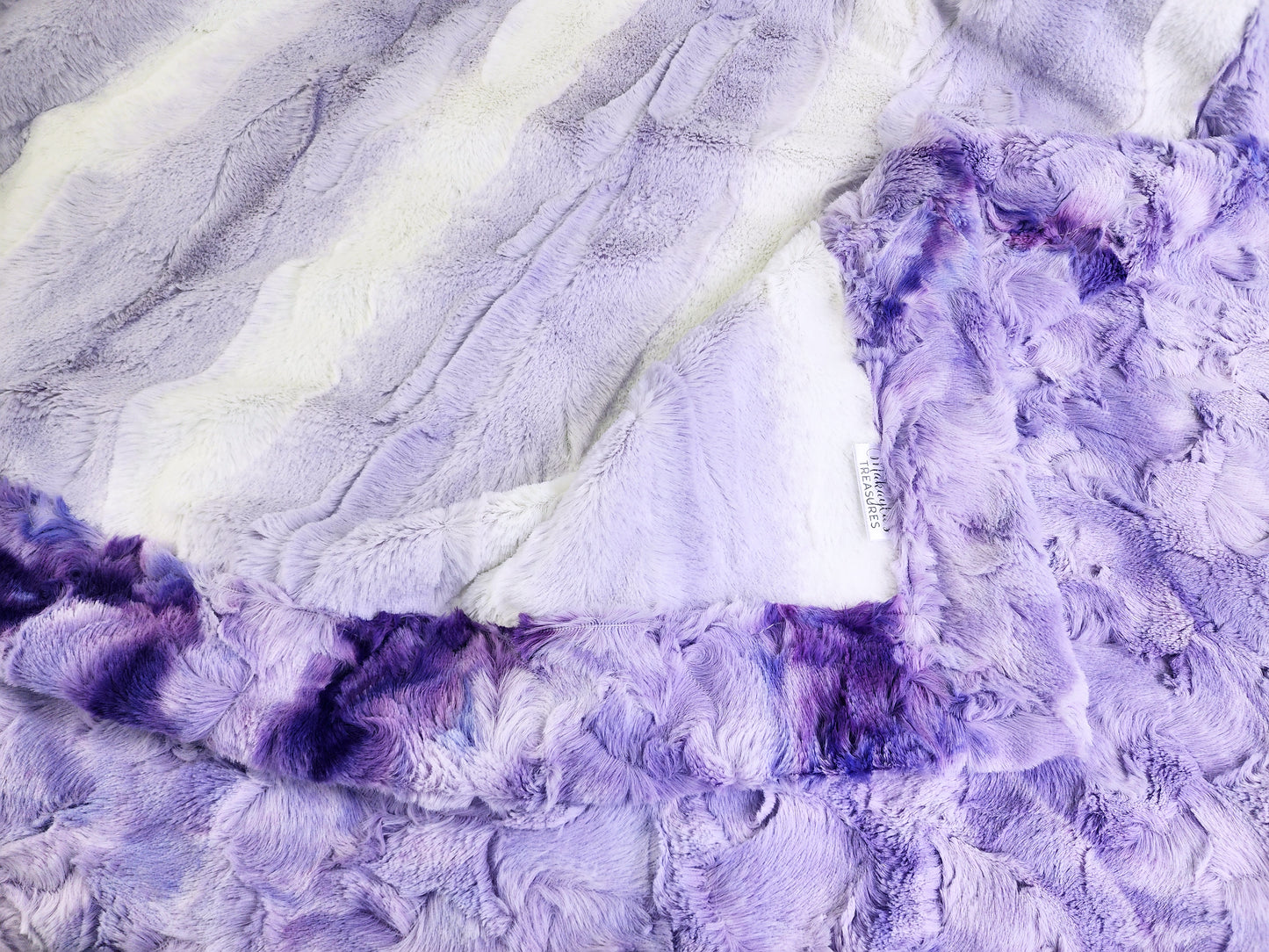 RTS Lavender Angora & Bellflower Galaxy Double Luxe - 42" Square