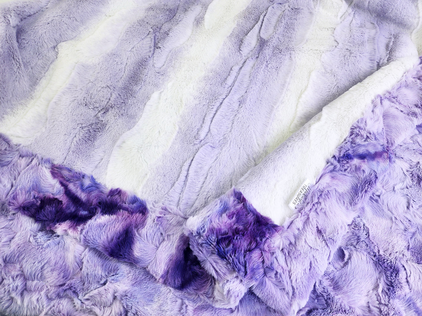 RTS Lavender Angora & Bellflower Galaxy Double Luxe - 42" Square