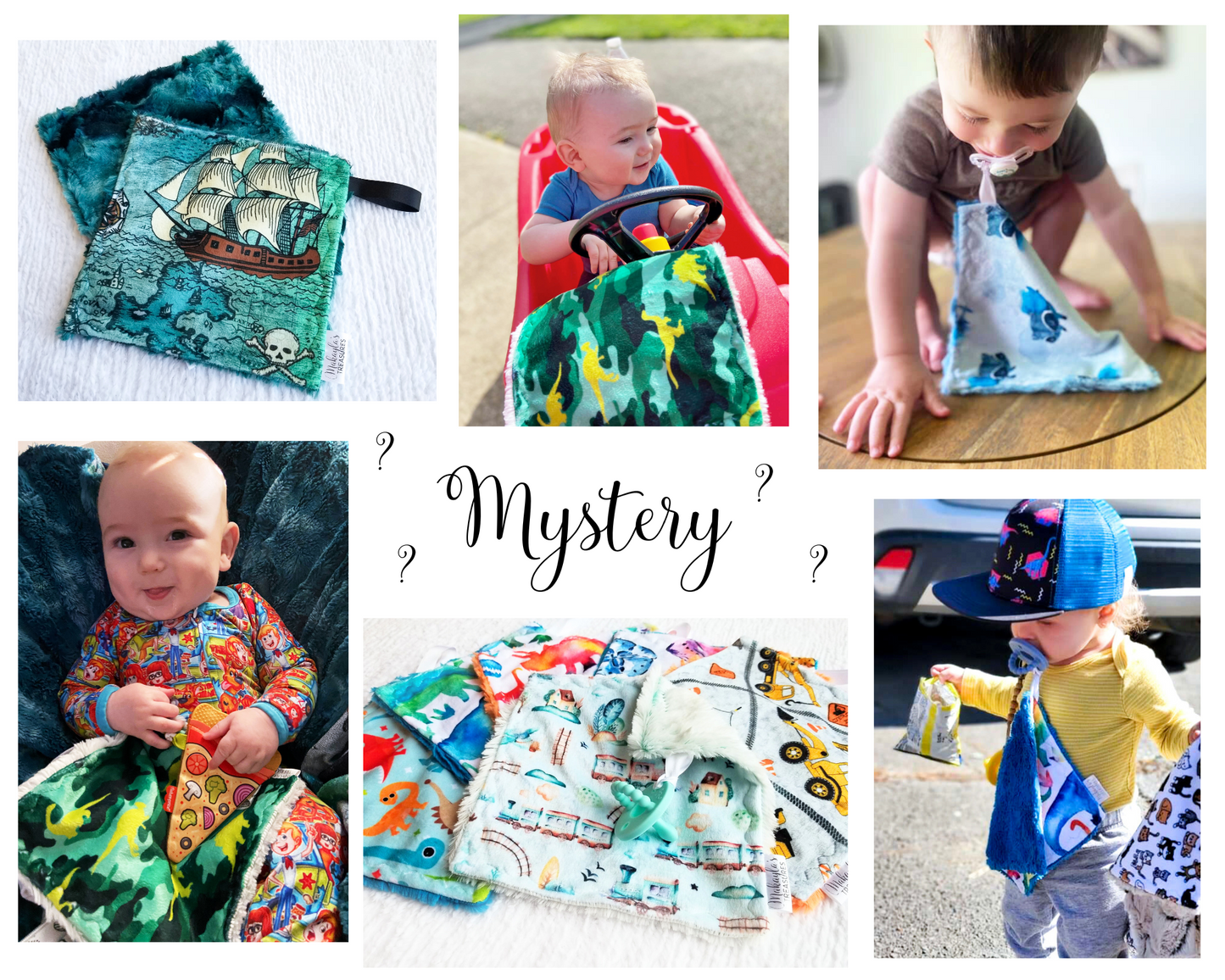 Mystery Print Pacifier Lovey
