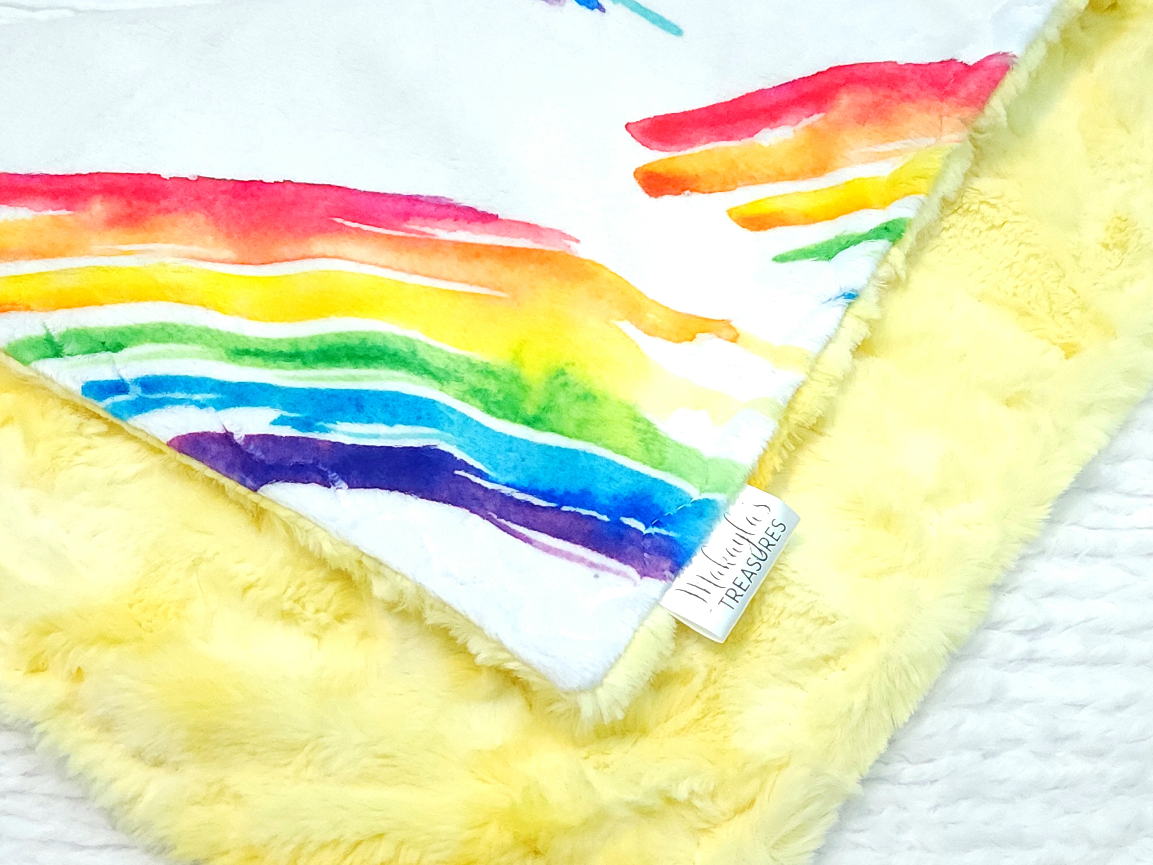 Rainbow galaxy blanket hot sale