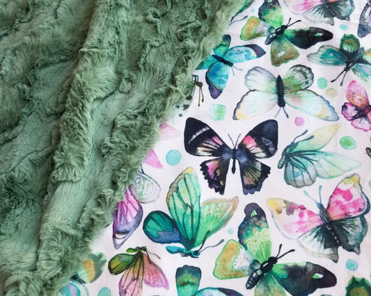 RTS Butterfly Summer, Basil Glacier - 19x28"
