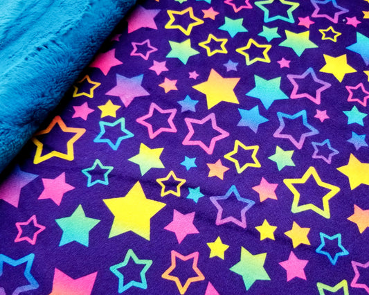 RTS Neon Star, Peacock Hide 19x28"