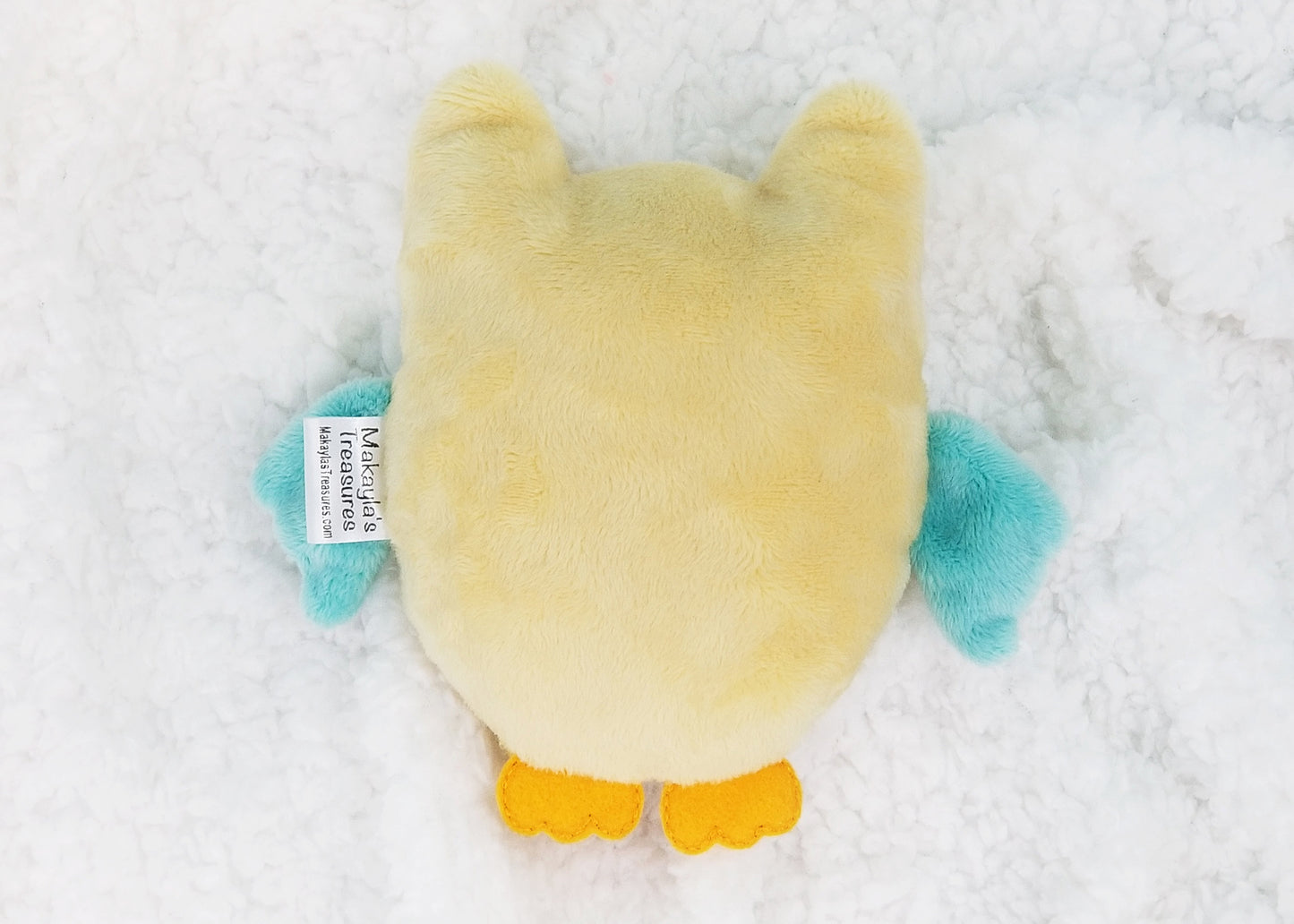 Yellow & Teal Owl Plushie